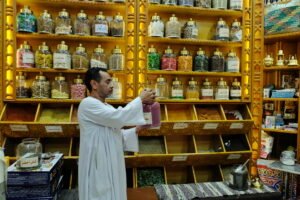 Vibrant local market in Egypt showing authentic daily culture