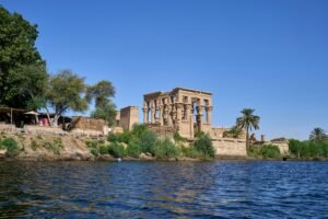Kom Ombo Temple along the Nile River in Aswan Egypt