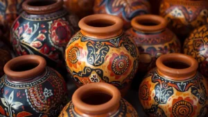 Traditional Egyptian handmade pottery and ceramics in Aswan